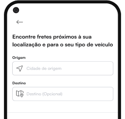 Disponibilidade para novos fretes